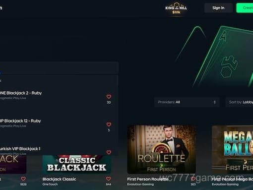 Blackjack Live Casino Screenshot